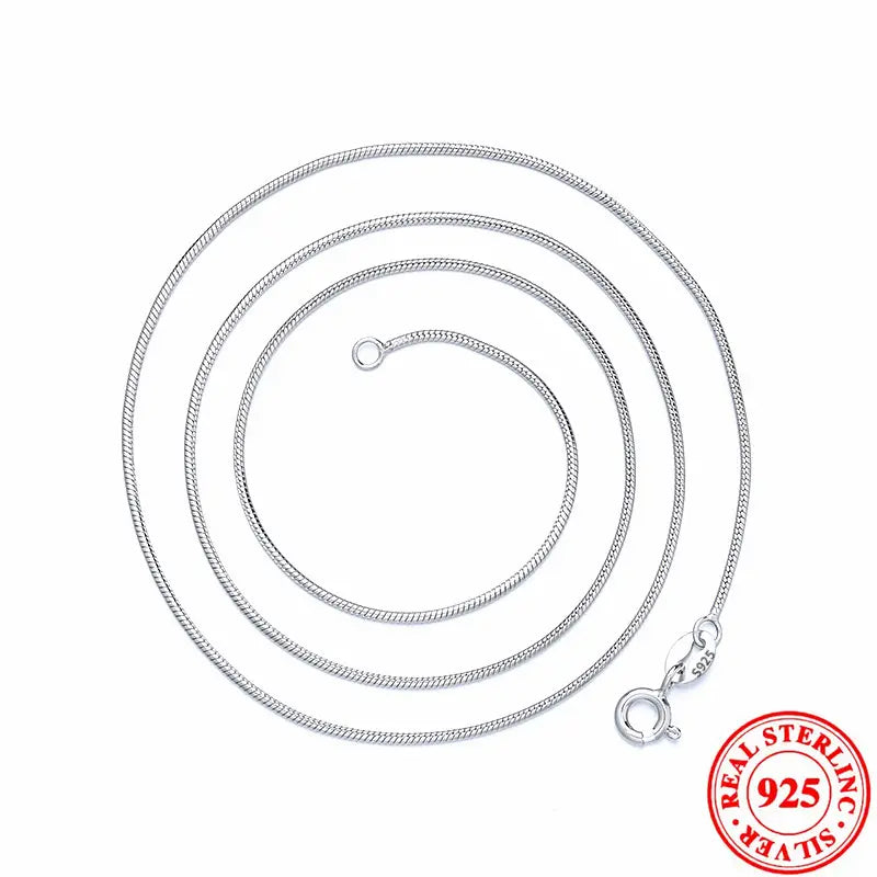 Cadena Serpiente 1 mm  PLATA  S925