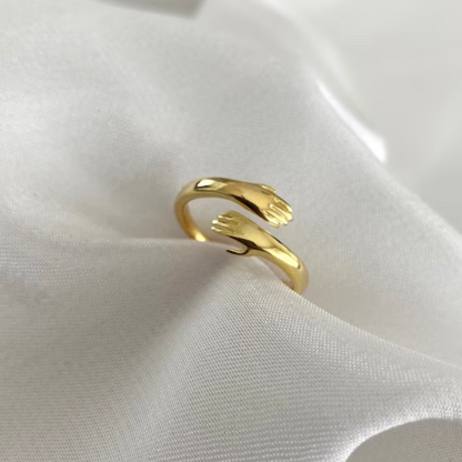 Anillo de Abrazo Eterno - Acero