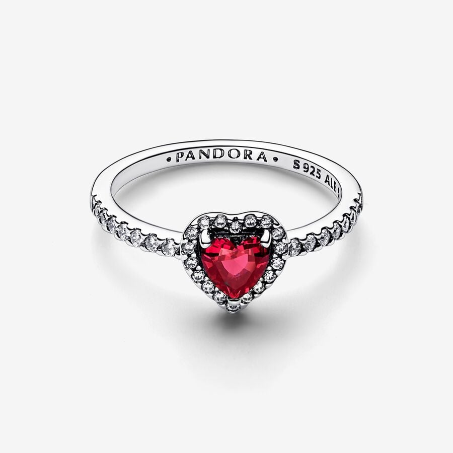 Sterling Silver Elevated Heart Ring