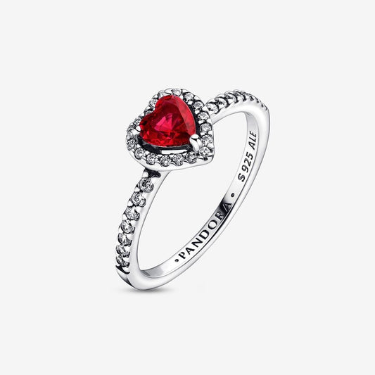 Sterling Silver Elevated Heart Ring