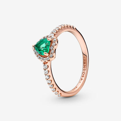 Rose Gold Elevated Heart Ring